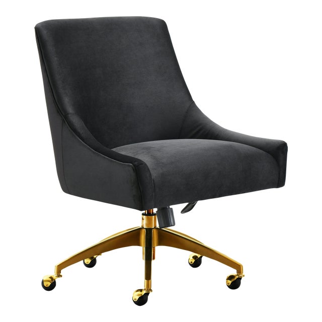 Beatrix Black Office Swivel Chair For Sale