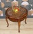 Mid-Century Modern Chippendale Round Side Table with Shelf Wicker and Glass by Ilse Möbel, 1960s For Sale - Image 3 of 15
