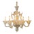 1970s Mid Century Modern Murano Venetian Glass Chandelier For Sale
