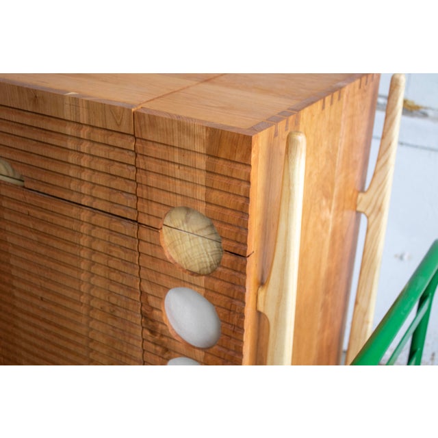 Not Yet Made - Made To Order Mid-Century Modern Turntable Console in Solid Hardwood - Hank - Designed by Carter Uslabar Doersch For Sale - Image 5 of 12