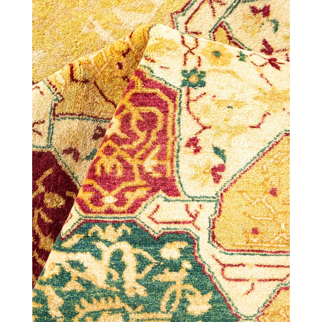 Textile Mogul, One-of-a-Kind Hand-Knotted Area Rug - Ivory, 6' 1" x 9' 1" For Sale - Image 7 of 8