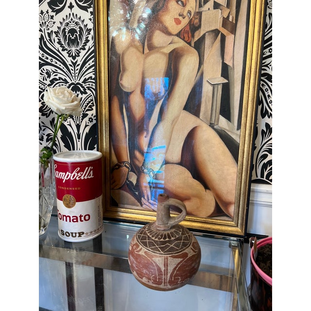 African Vintage Handmade African Pottery Vase For Sale - Image 3 of 4