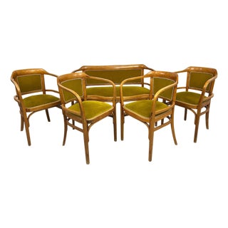 Art Deco Seating Group by Otto Wagner, 1890s, Set of 5 For Sale