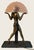 Metal 1980s Art Deco Raymonde Guerbe for Max Le Verrier Style Egyptian Lamp by Sarsaparilla For Sale - Image 7 of 10