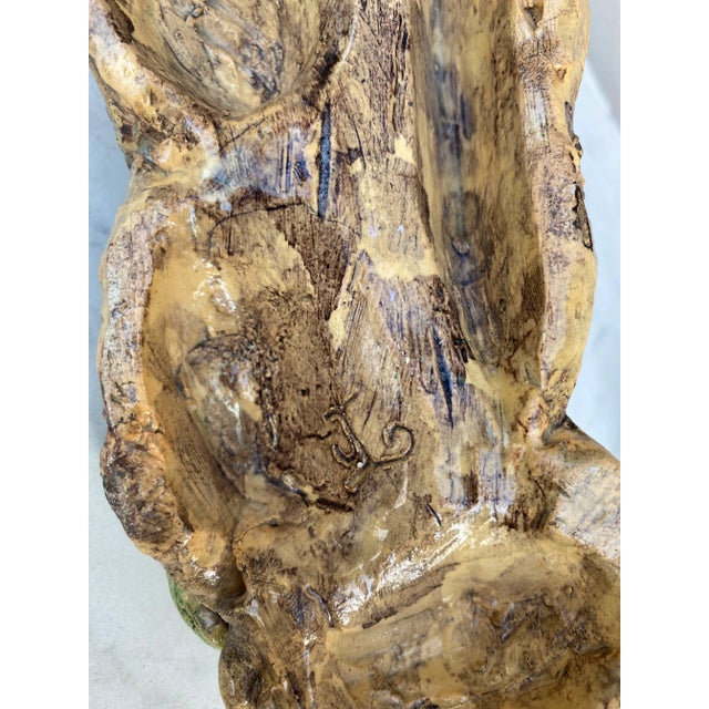 Rare Majolica Palissy Lizard Joseph Landais Circa 1860 For Sale - Image 9 of 11