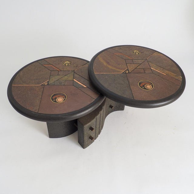Two-Tier Modular Brutalist Coffee Table by Paul Kingma, 1980s For Sale - Image 9 of 18
