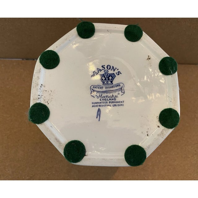 Vintage Mid-Century Modern Mason's Pitcher Ironstone For Sale In Houston - Image 6 of 7