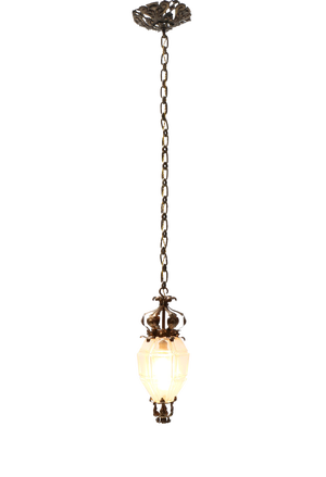 Patinated Brass Arts & Crafts Lantern, 1900s