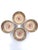 Modern Set of 4 Hand-Painted Bat Trang Vietnamese Ceramic Soup Bowls With Floral Motifs For Sale - Image 3 of 13