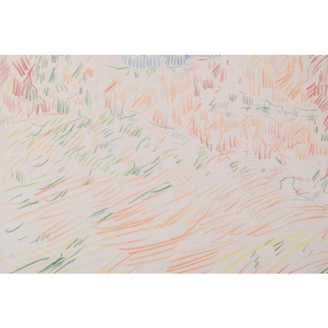 Abstract Landscape, 1960, Crayon Drawing | Chairish