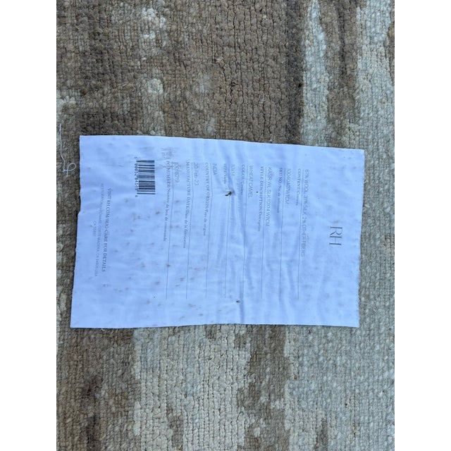 Rh Kasir Wool & Silk Rug – 10' X 14' Wheat/Camel | Hand-Knotted Wool & Silk For Sale - Image 18 of 18