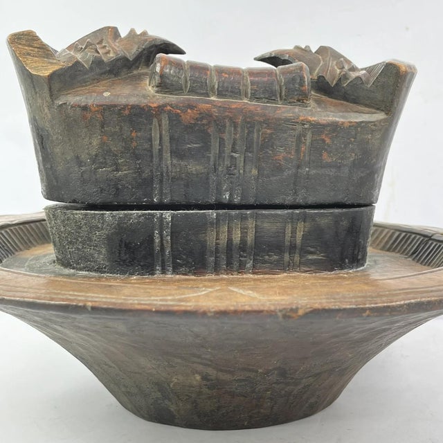 Brown Early 20th Century Igbo Divination Bowl Nigeria MATTER COLLECTION For Sale - Image 8 of 10