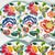 Plastic Vintage Boho Chic Coastal Flora Melamine Luncheon Plates - Set of 6 For Sale - Image 7 of 9