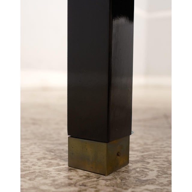 Black Pair Pallavisini Asian Inspired Mid Century Modern Black Chairs For Sale - Image 8 of 12