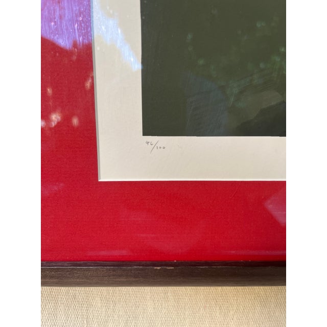 Depicting the legendary Fiat S76. Signed, numbered, and in a nice frame with museum quality glass.
