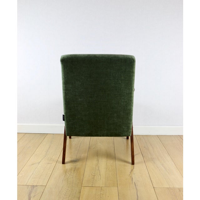 Green Olive Structural Armchair in the style of Chierowski, 1970s For Sale - Image 6 of 10