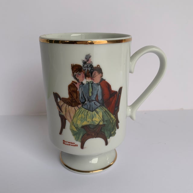 1980s Norman Rockwell “The Gossips” Cup For Sale - Image 5 of 5
