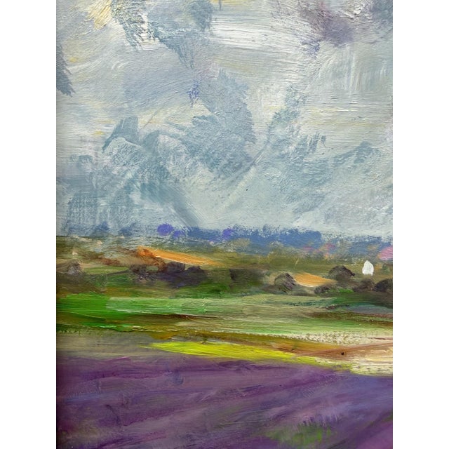 Framed French Provincial Lavender Landscape For Sale - Image 10 of 18