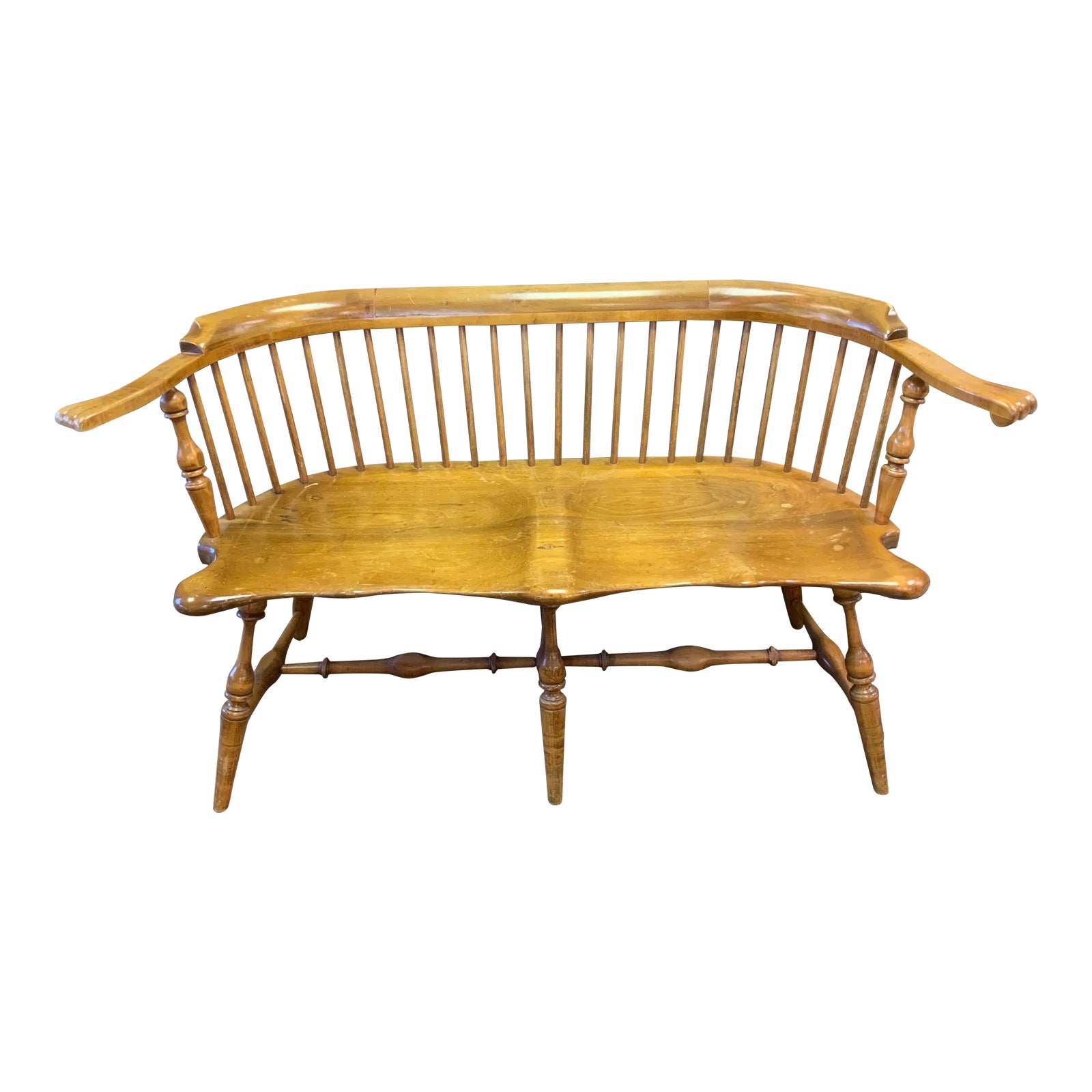 Circa 1970’s Windsor Bench | Chairish