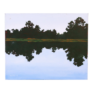 Landscape Painting Acrylic on Canvas Hank Pugh 2017 Norfolk Va 30x24