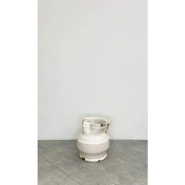 Antique White Pinched Spout Jug For Sale - Image 12 of 12