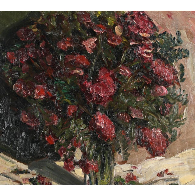 David Bautz, Impressionist Floral Still Life, 1935, Oil For Sale - Image 7 of 9