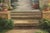 Large Hand Painted Oil Painting on Canvas Outdoor Garden Scene For Sale In Philadelphia - Image 6 of 18