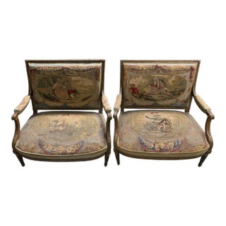 Set of Two 18c. Louis XVI Chairs For Sale