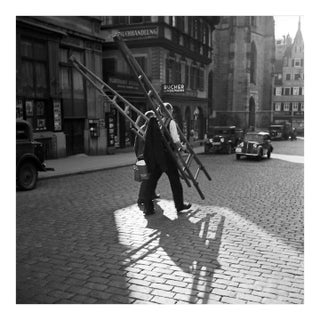 Workers Crossing the Street, Stuttgart Germany, 1935 For Sale