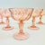 Art Nouveau Pink Swirl Coupe Glasses - Set of 6 - France For Sale - Image 3 of 9