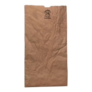 1970s Harvey Craft Incorporated Paper Bag Ceramic Vase For Sale