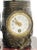 Metal Antique French Mantel Clock in Bronze with Marble Base For Sale - Image 7 of 11