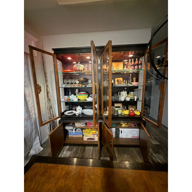 1980s Century Furniture Chin Hua China Cabinet by Raymond Sobota For Sale - Image 10 of 15