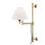 Transitional Hudson Valley Lighting Mark D. Sikes Classic No.1 1-Light Adjustable Plug In Wall Sconce, Aged Brass For Sale - Image 3 of 3