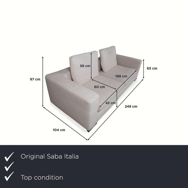 Here you'll find a touch of Italian elegance that captivates with its simple yet luxurious appeal. The Sabe Italia sofa is...