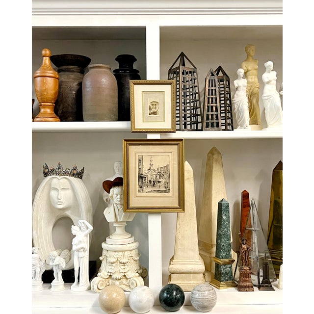 Vintage Original Etching by George Oberteuffer (1878 - 1940). Signed, Reframed For Sale - Image 11 of 12