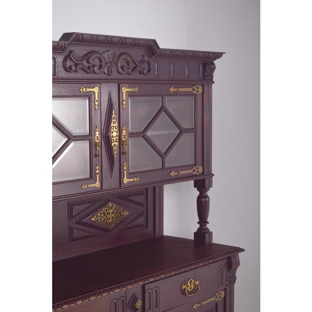 Antique Dutch Cabinet with Brass Fittings, 1800s For Sale - Image 13 of 15