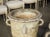 Cream Pair of Vintage French Cement Planters With Looped Handles, Circa 1970s For Sale - Image 8 of 18