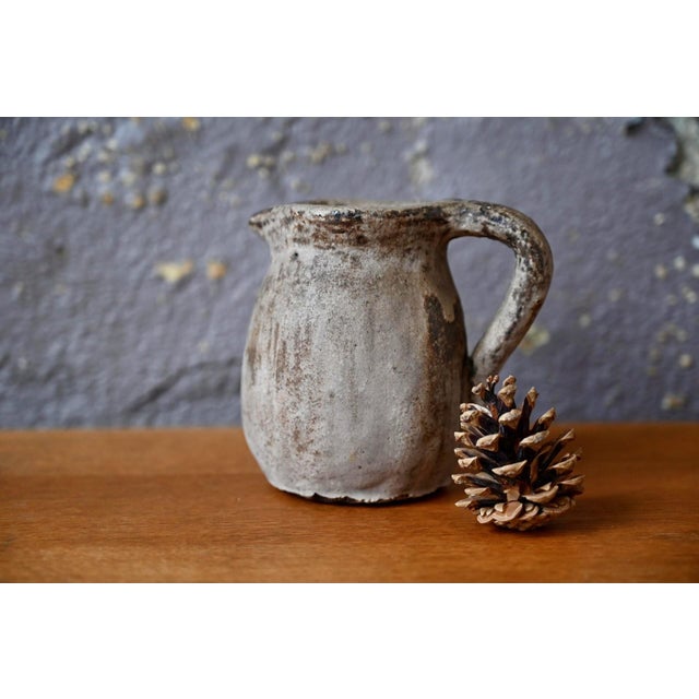 Brutalist Glazed Stoneware Pitcher, 1960s For Sale - Image 10 of 10
