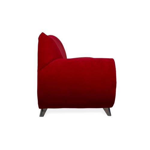 Textile Gaudi 3-Seater Sofa in Red Velvet from Bretz For Sale - Image 7 of 10