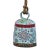 1990s Swiss Cow Bell Metal Decorative Emboss Hand Painted For Sale
