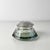 Green Crystal Vessel with 800 Silver Lid For Sale - Image 5 of 5