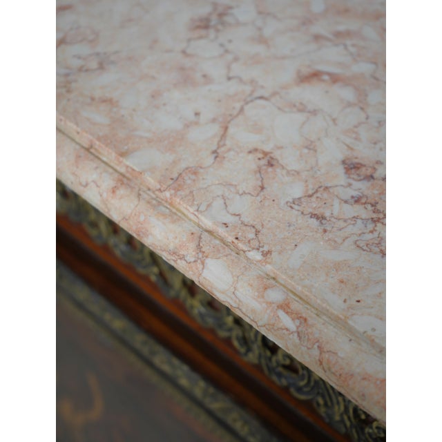 French Louis XVI Style Bronze Mounted Commode For Sale - Image 9 of 18