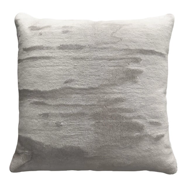 The House of Scalamandré Polar Bear Pillow, Greige For Sale