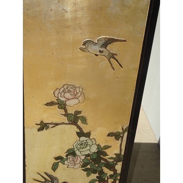 Vintage Chinese Asian Chinoiserie Gold Silver Storage Cabinet Side Table #V23 For Sale - Image 15 of 17