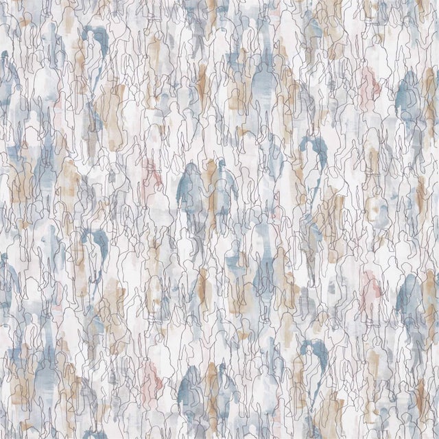 Harlequin Multitude Fabric in Seaglass/Chalk For Sale