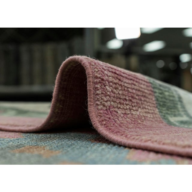 Textile Turkish Oushak Rug 5'3" x 7'4" #19190 For Sale - Image 7 of 8