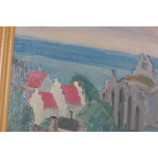 E. R. Olsson, Village Scene, 1950s, Oil on Panel, Framed For Sale - Image 16 of 18