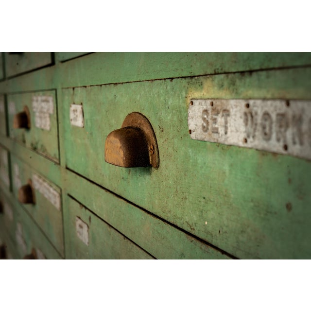 Early 20th Century Steelworkers Blueprint Cabinet For Sale - Image 10 of 10