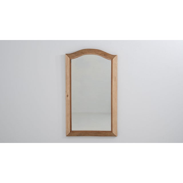 19th Century 19th Century France Antique White Wood Mirror For Sale - Image 5 of 8